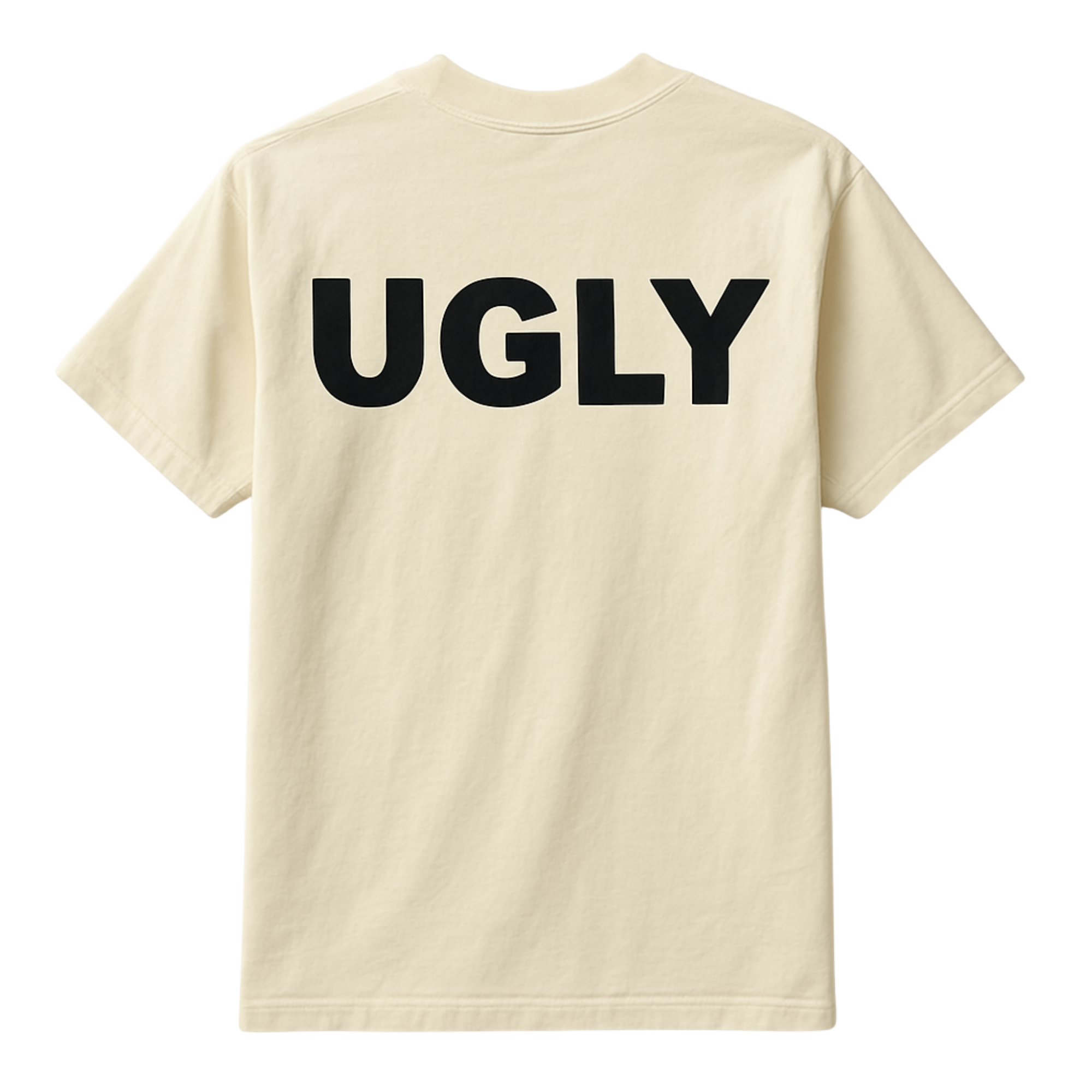 One of One-UGLY Core Logo Tee (Drop 001 Archive – Stone Cream)