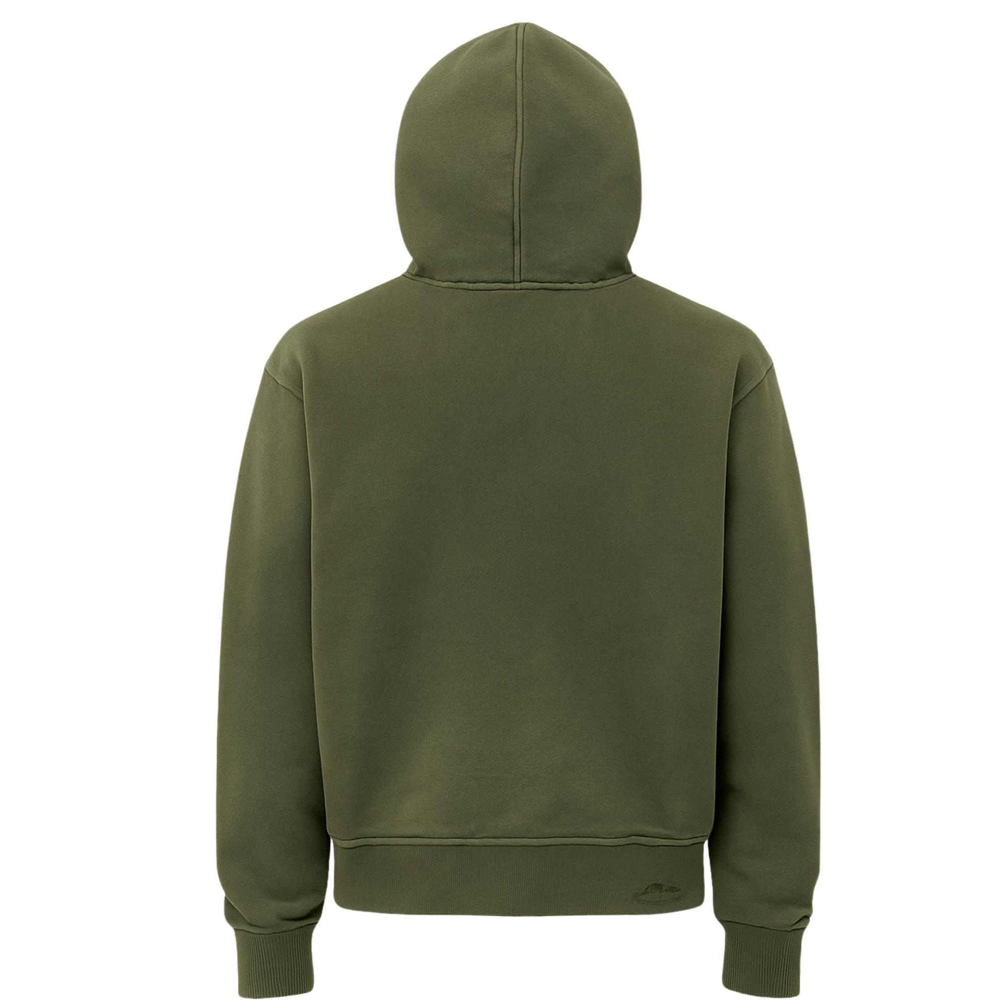 UGLY Essentials Full-Zip Hoodie – Signature Drop Olive Green
