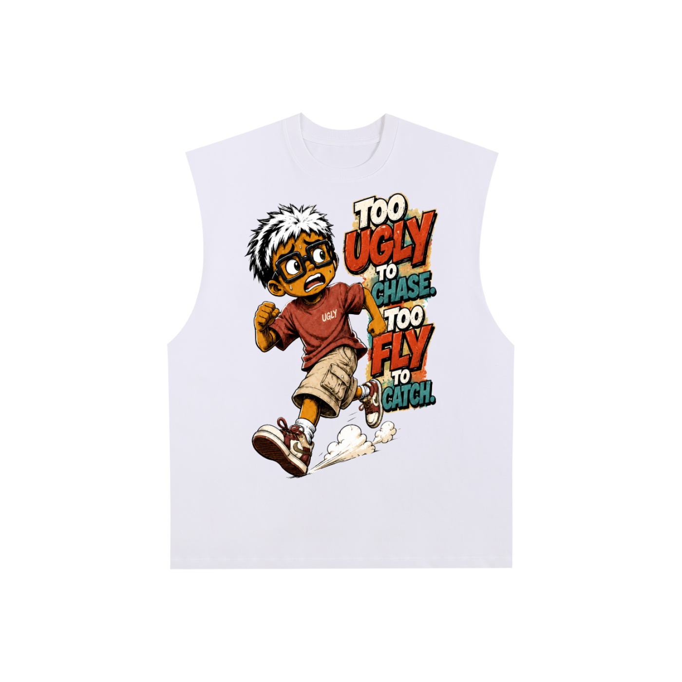 UGLY Run Club Raw-Edge Cotton Tank Top