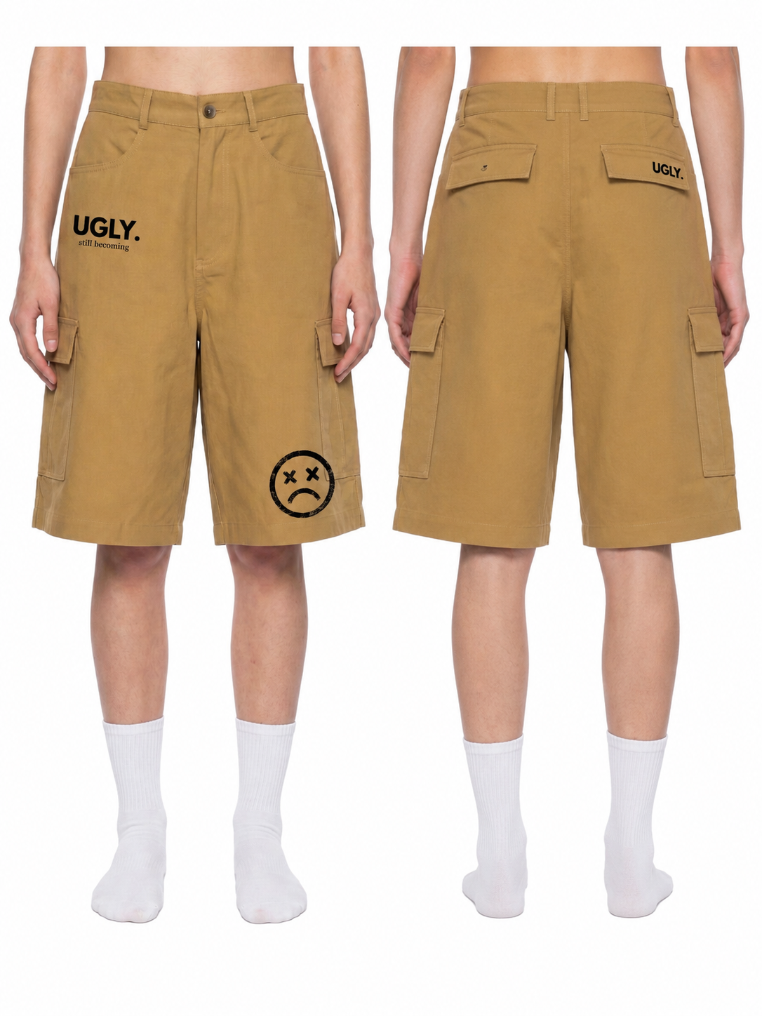 UGLY. “Still Becoming” Cargo Shorts